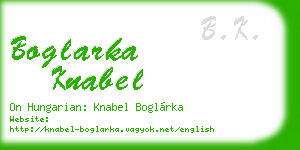 boglarka knabel business card